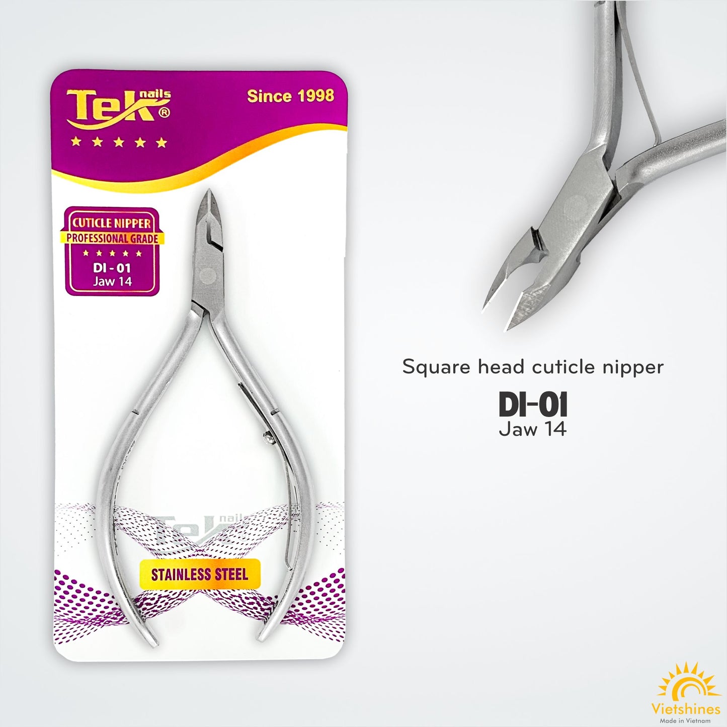 [Clearance sale] Kềm cắt da TekNails, made in Vietnam, thép không gỉ