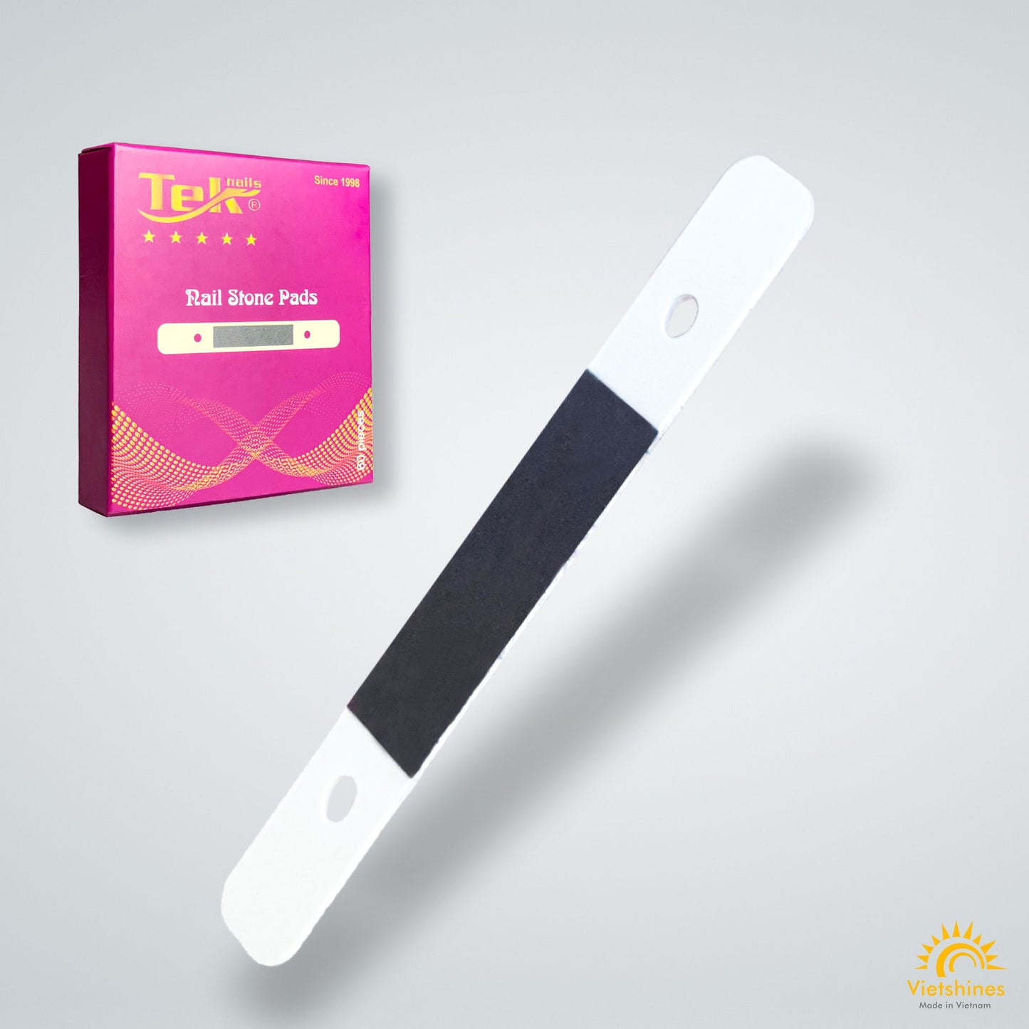 Hộp 60 miếng nhám 1 mặt dùng cho TekNails (kềm cắt móng/cắt da). Made in Việt Nam.