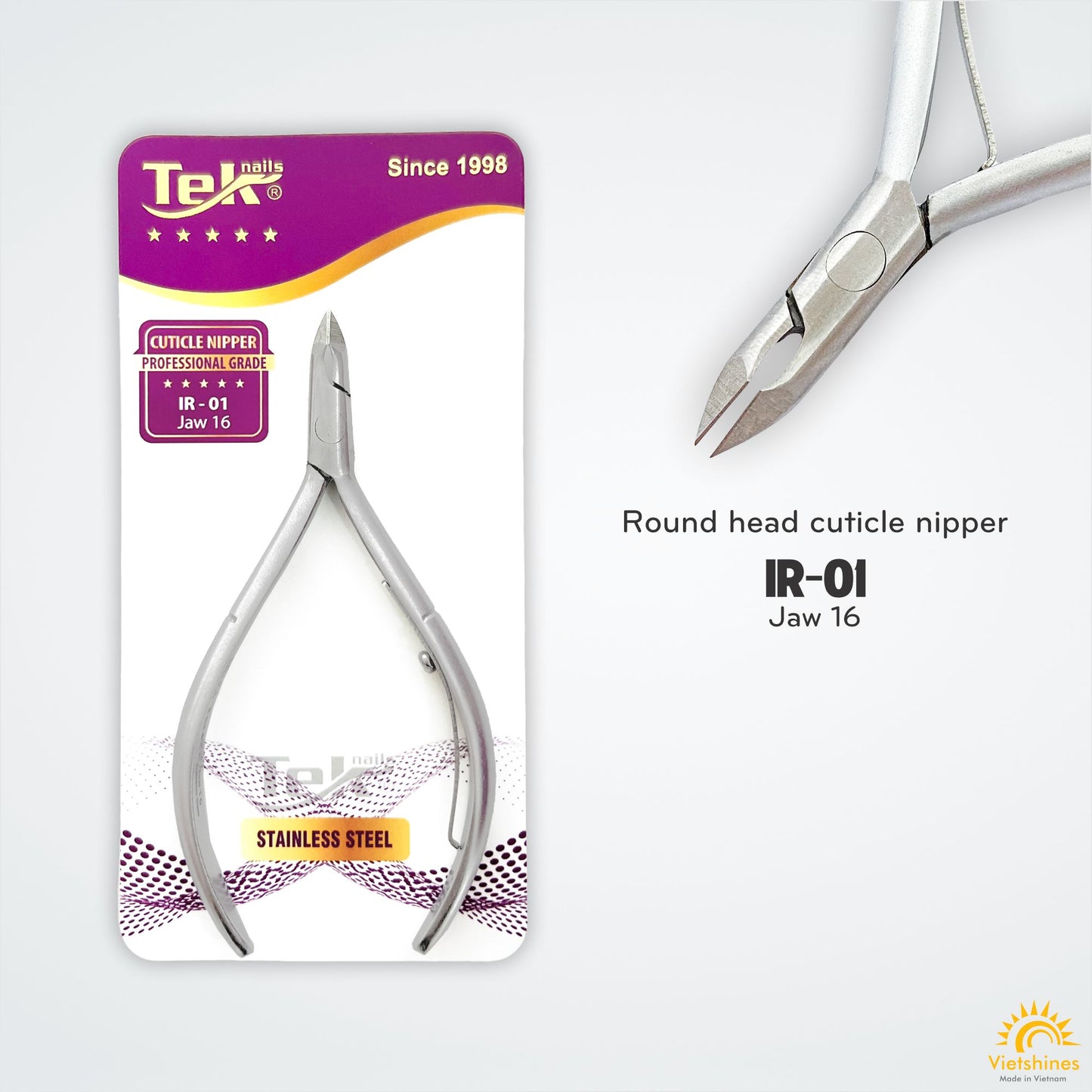 [Clearance sale] Kềm cắt da TekNails, made in Vietnam, thép không gỉ