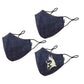Cloth face mask, elastic ear loops with adjustable buckles, reusable, non-medical. Breathable & comfortable. Made in Vietnam