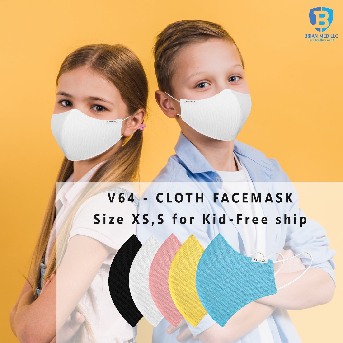 [Pack of 5] 3-Layer cloth face mask. Non-medical grade. Comfort, breathable. Made in Vietnam. BLA