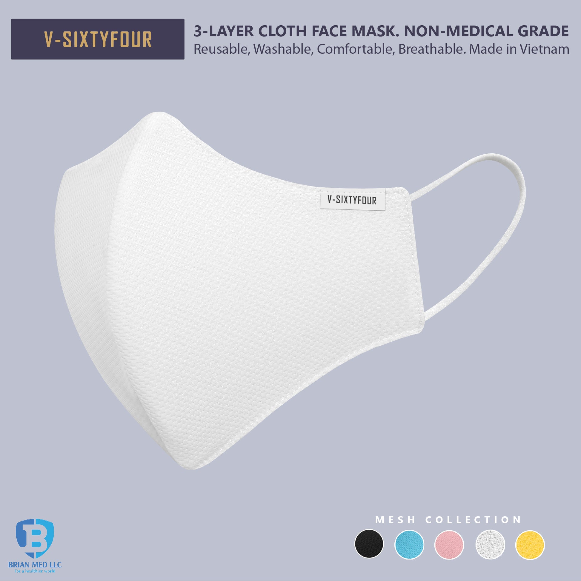 cloth face mask white